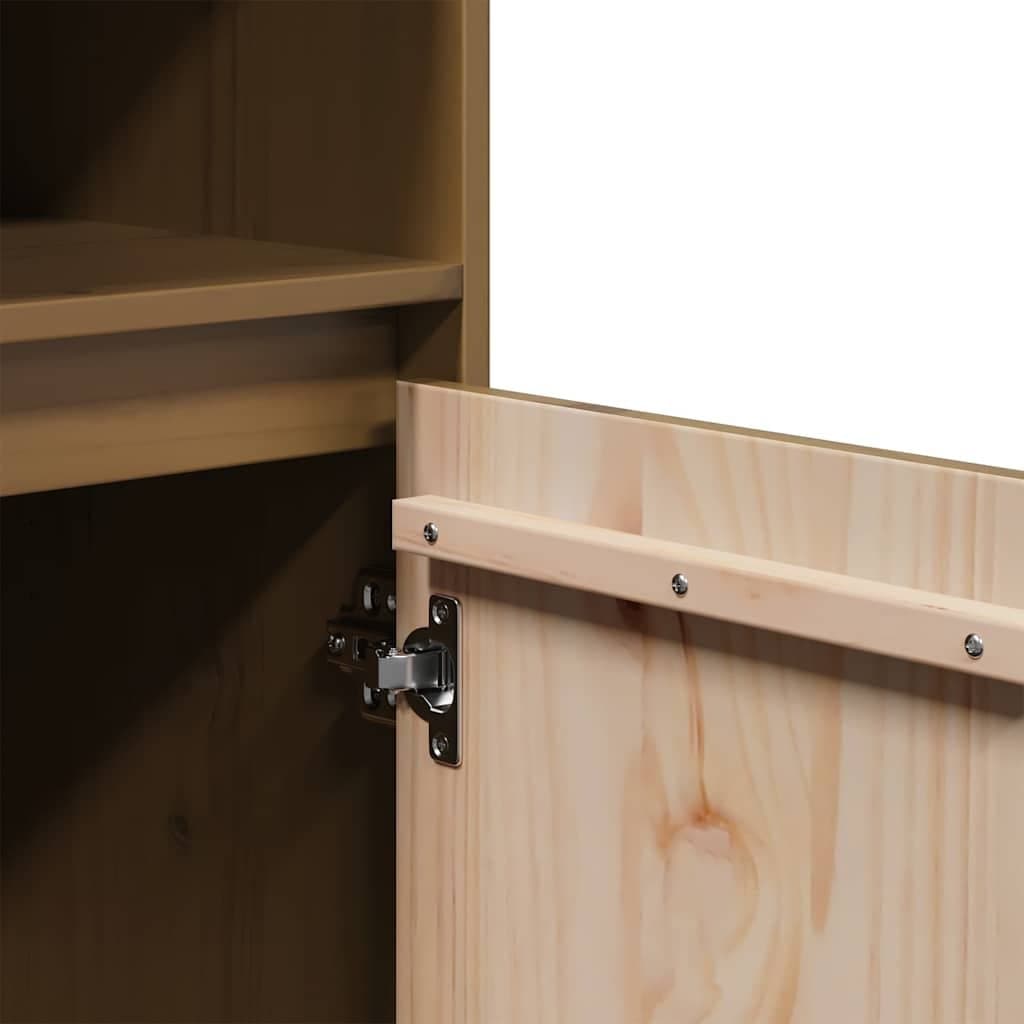 Solid Wood Highboard Storage Cabinet with Organiser