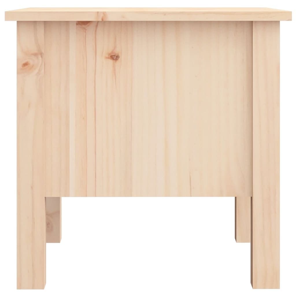 Brown Solid Wood Pine Side Tables 40x40x39 cm