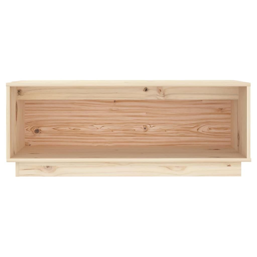 TV Cabinet 90x35x35 cm Solid Pine Wood Unit