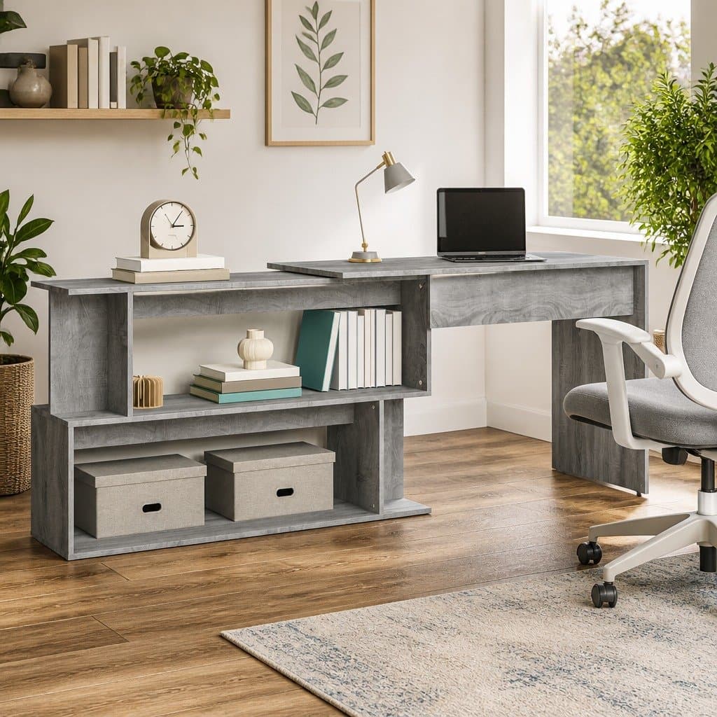 Grey Sonoma Corner Desk for Office and Study