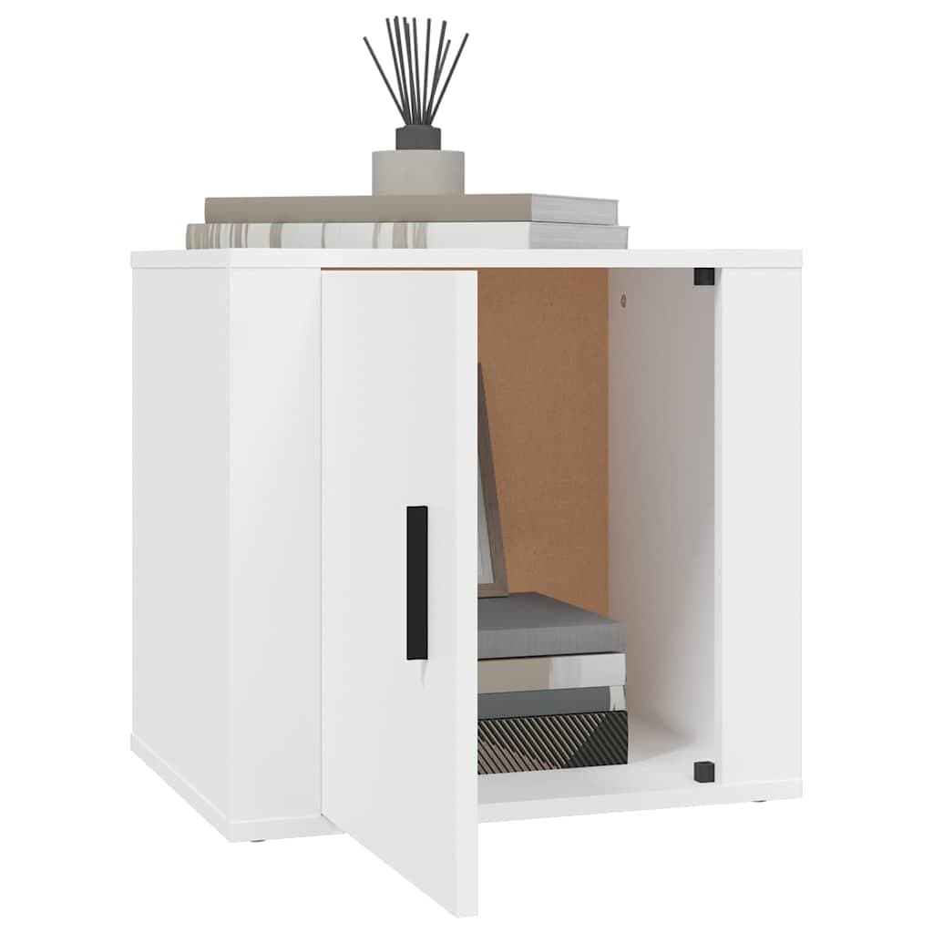 White Nightstand with Ample Storage Space