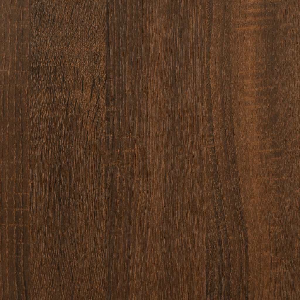 Bedroom Dressing Table with Mirror Brown Oak Vanity Unit Storage Makeup Desk