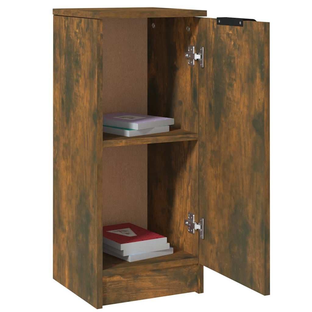 Brown Engineered Wood Storage Sideboards (2 pcs)