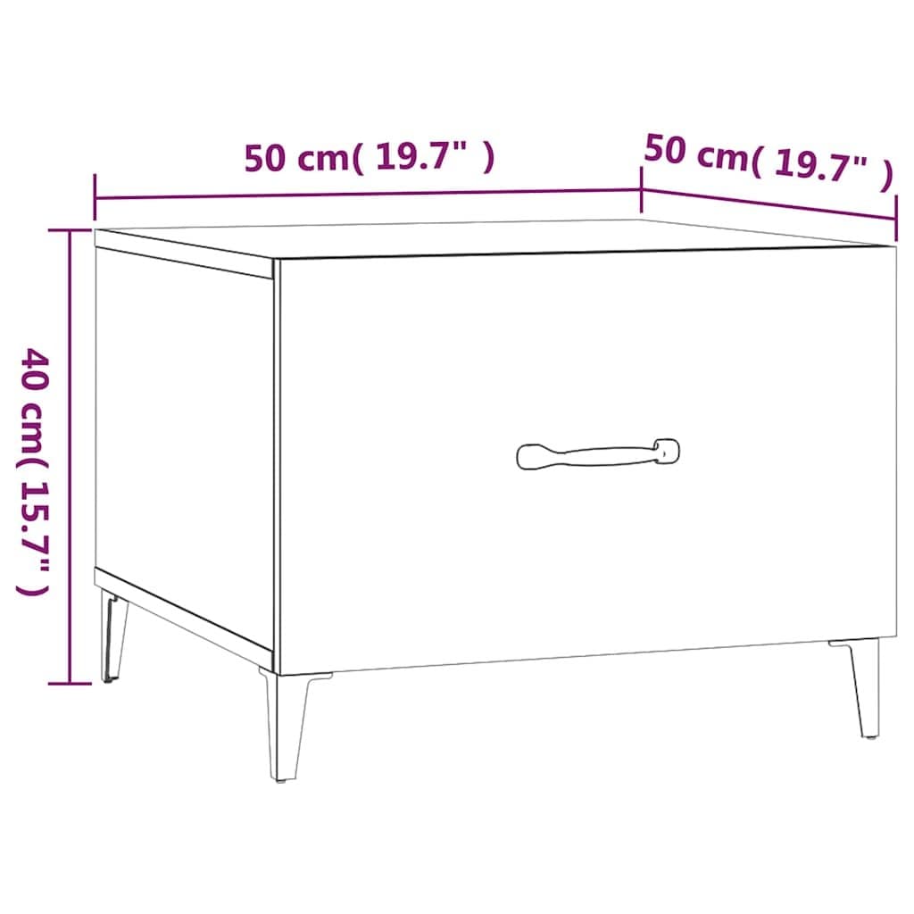 Coffee Tables Set of 2 with Metal Legs