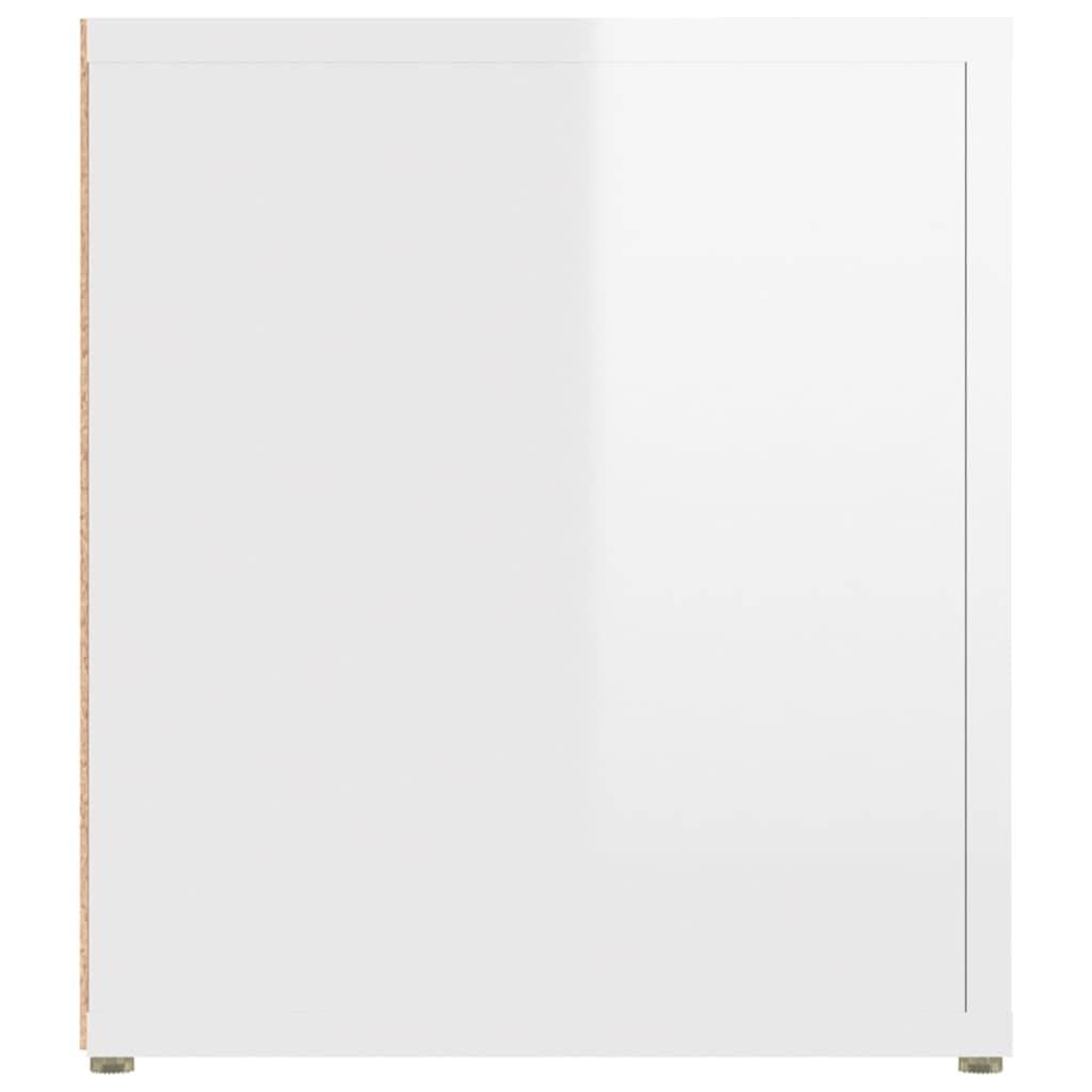 TV Cabinets 2 pcs High Gloss White 80x31.5x36 cm Media Storage Unit