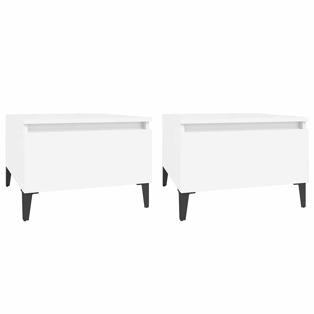 White End Table with Drawer for Storage