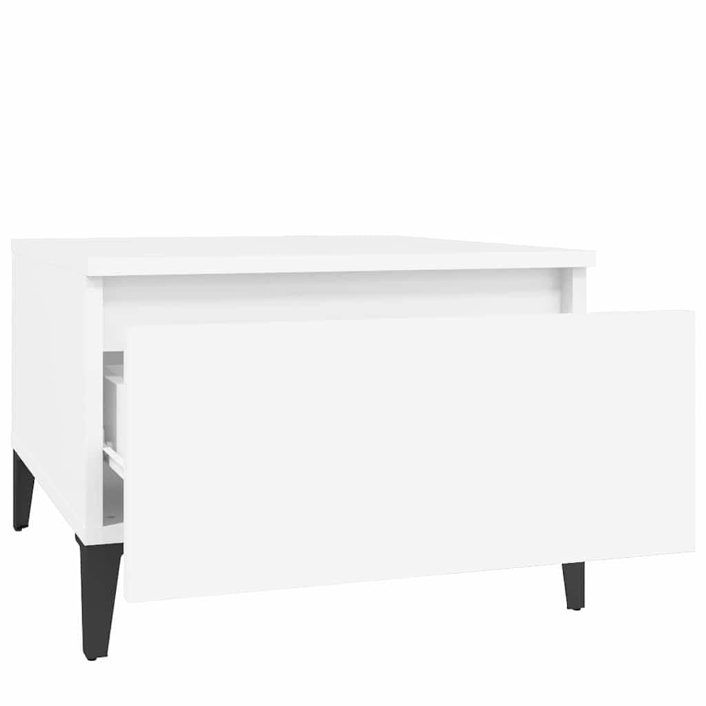White End Table with Drawer for Storage