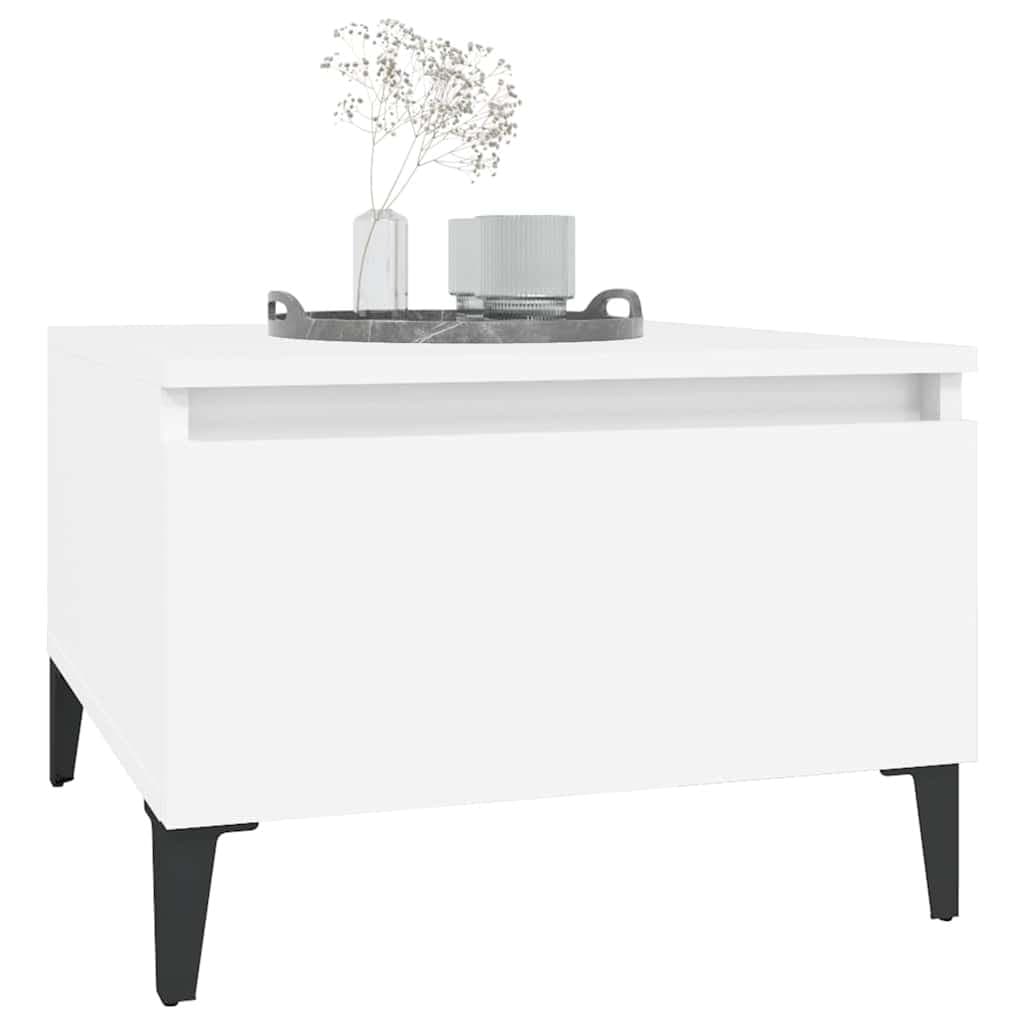 White End Table with Drawer for Storage