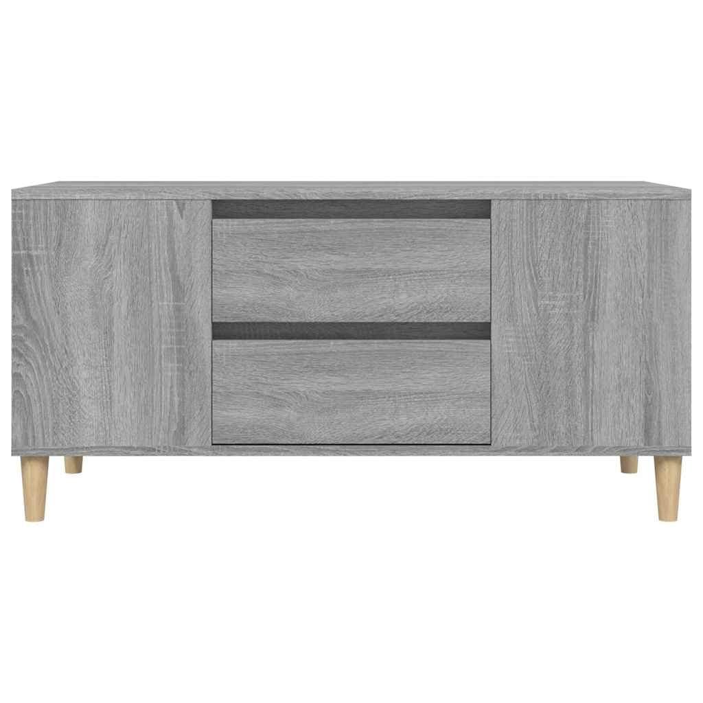 Grey Sonoma Engineered Wood TV Cabinet with Drawers