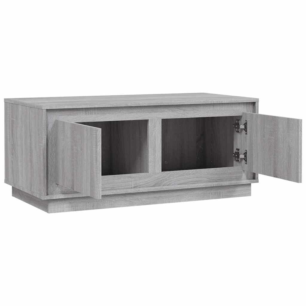 Grey Sonoma Coffee Table with Storage Compartments
