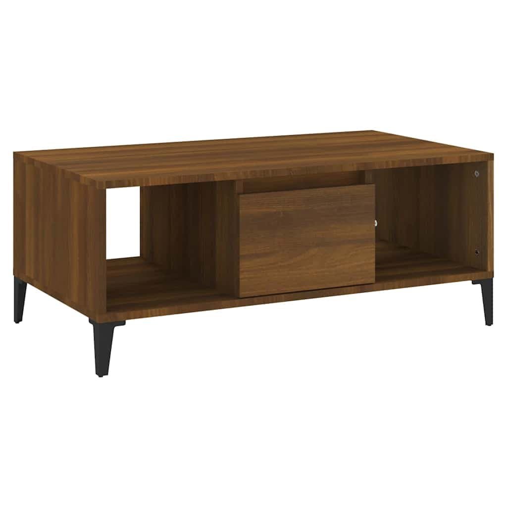 Coffee Table with Storage Drawer and Compartments