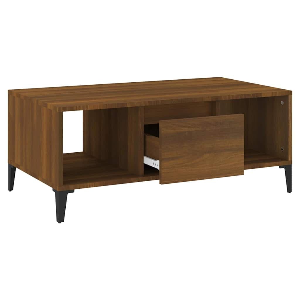 Coffee Table with Storage Drawer and Compartments