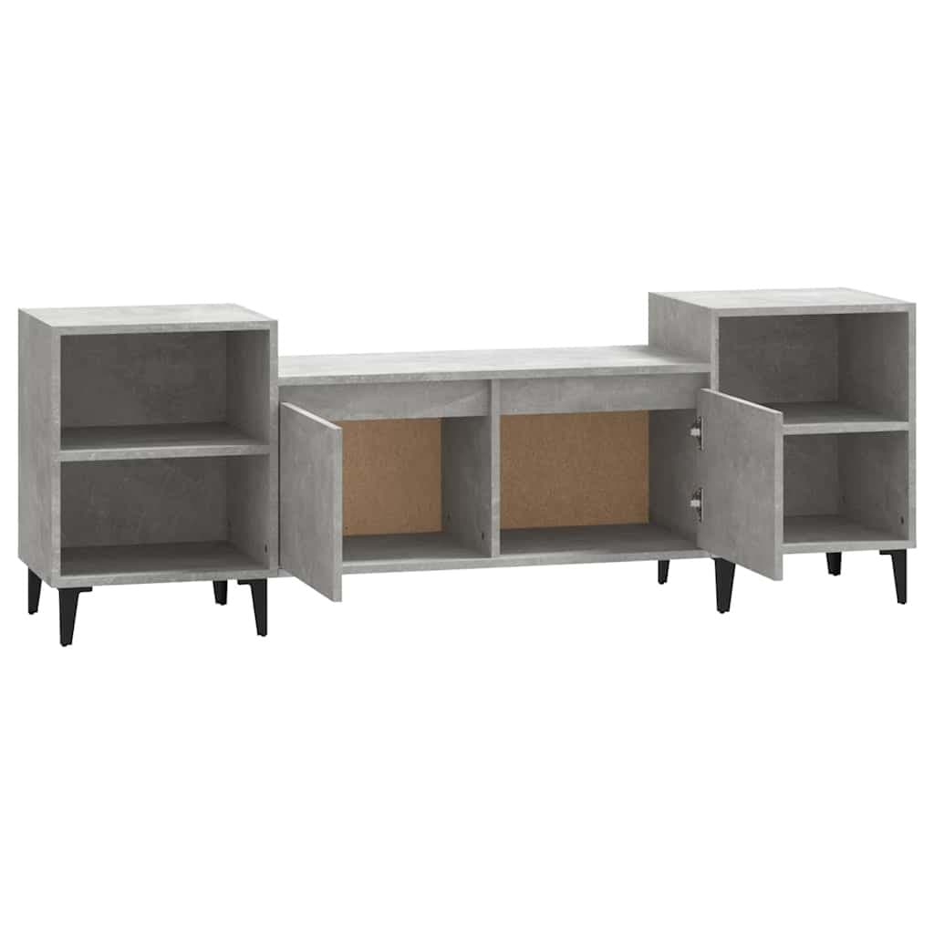 Engineered Wood Grey TV Cabinet 160x35x55 cm