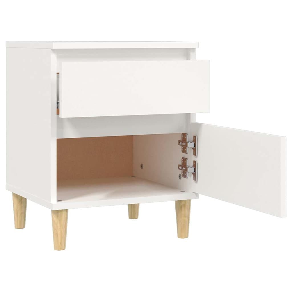 White Bedside Cabinet for Organised Storage