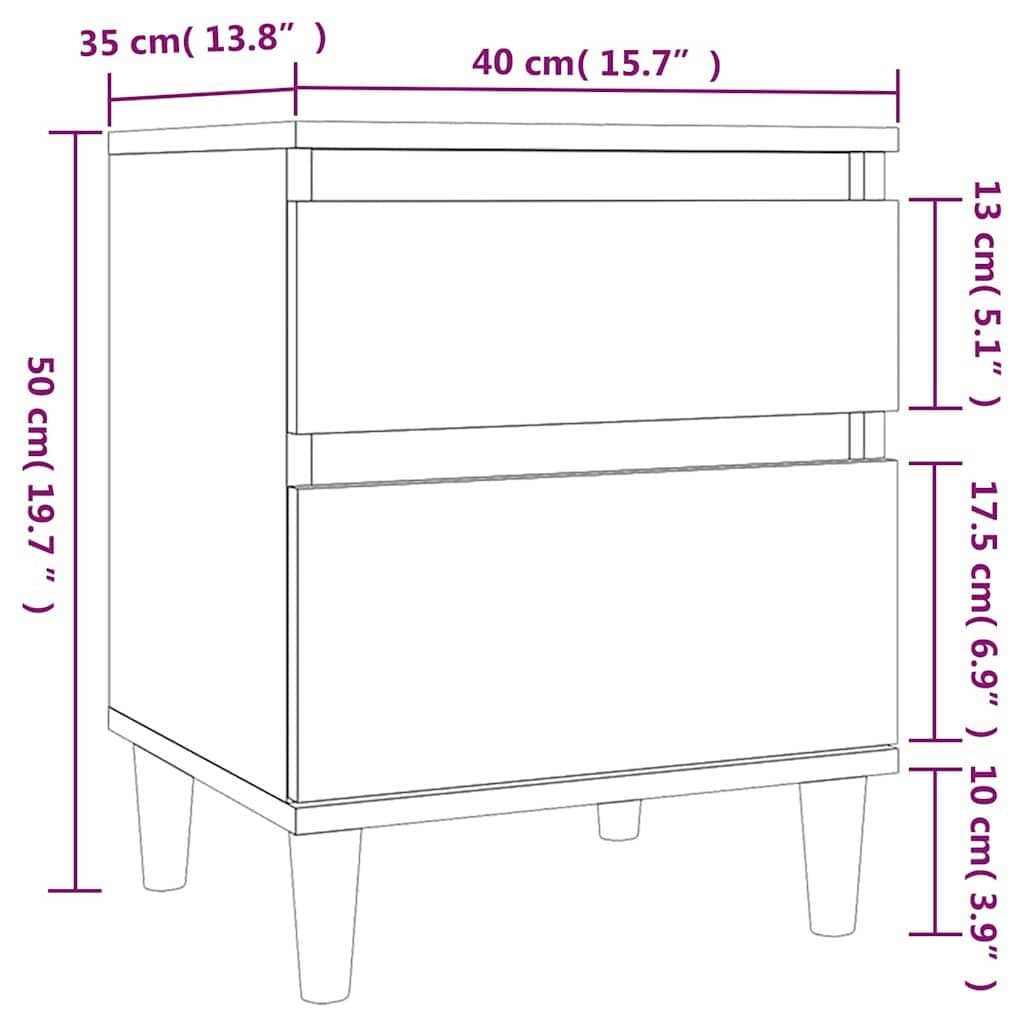 White Bedside Cabinet for Organised Storage