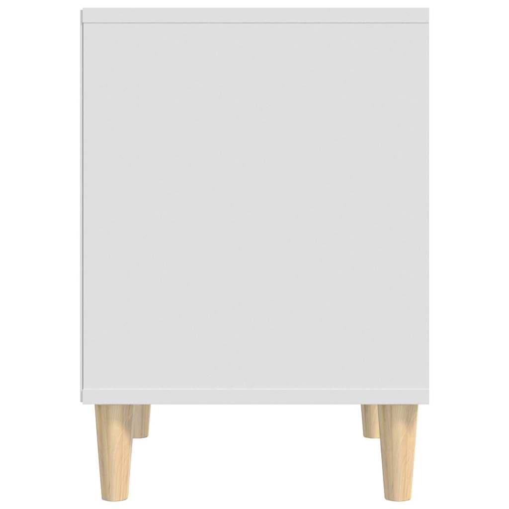 Bedside Cabinets 2 pcs White 40x35x50 cm Engineered Wood Storage Tables