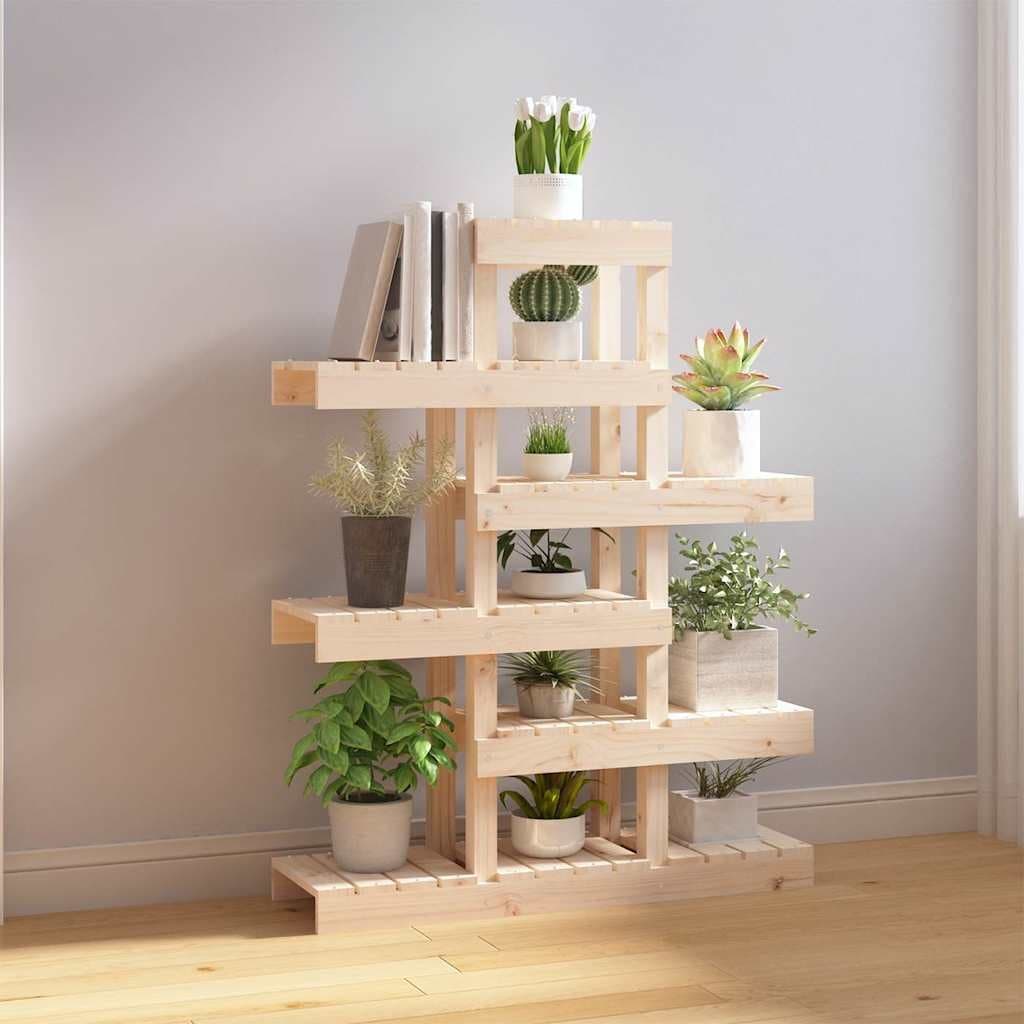 Wooden Plant Stand for Displaying Flowers and Plants