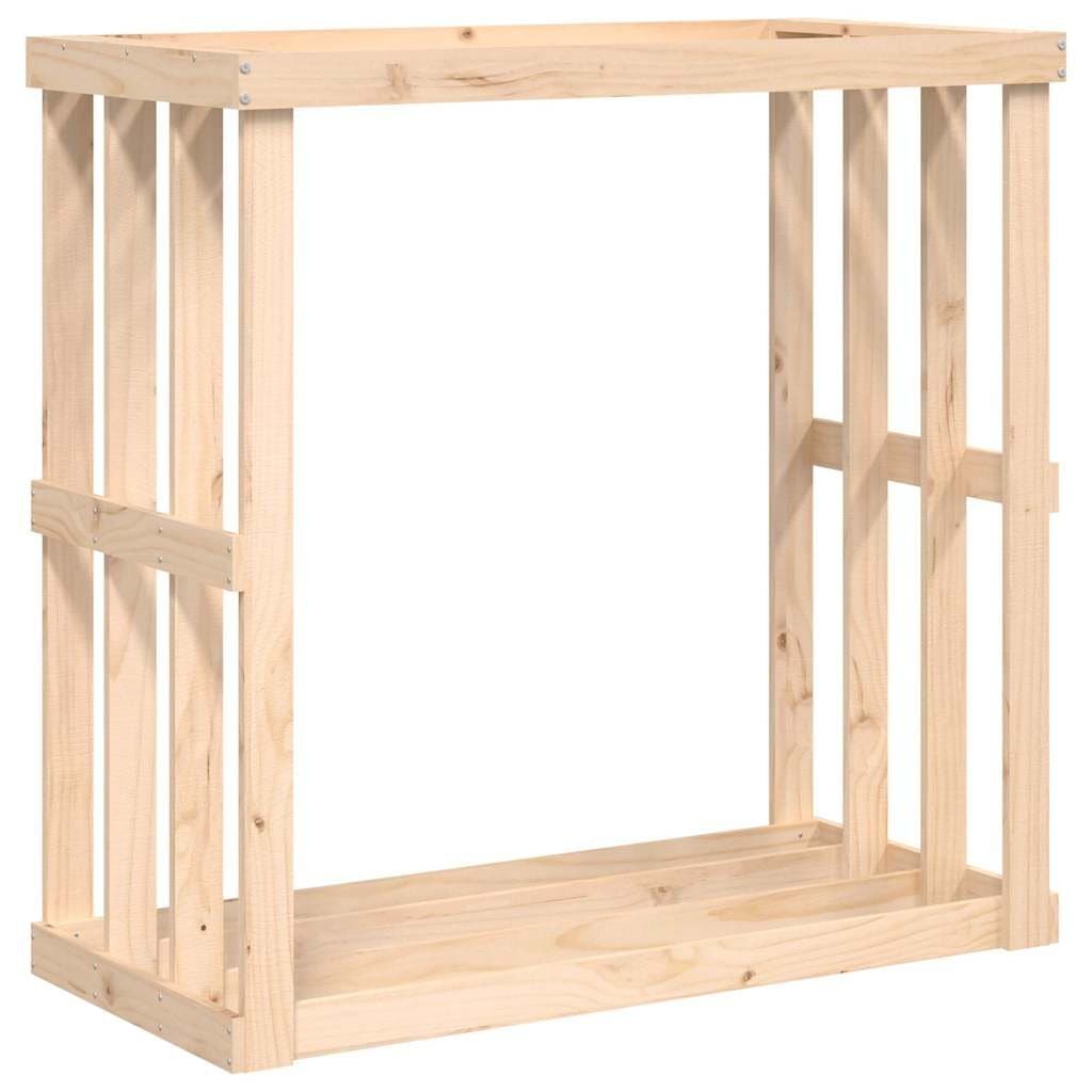 Outdoor Log Holder with Planter for Firewood Storage