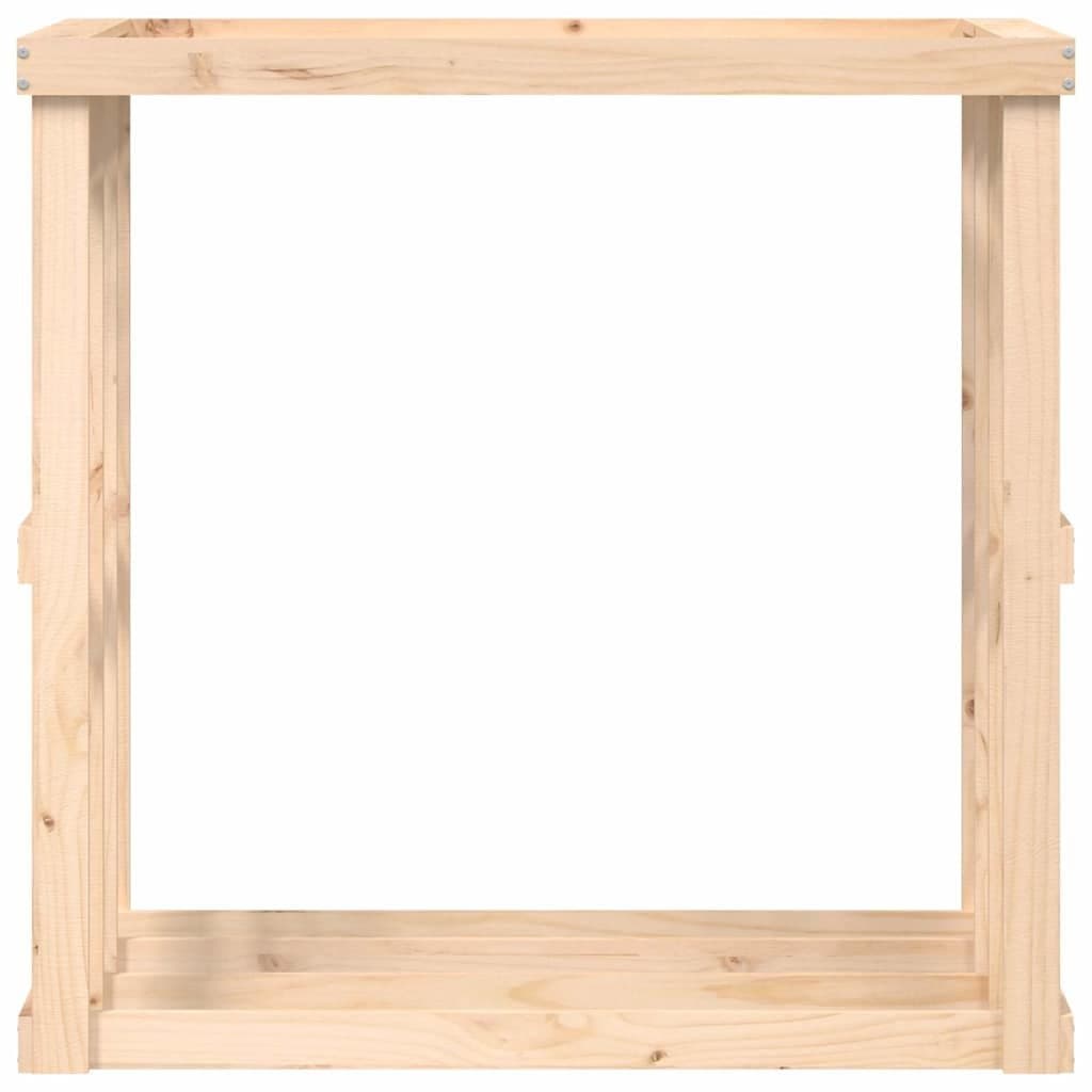 Outdoor Log Holder with Planter for Firewood Storage