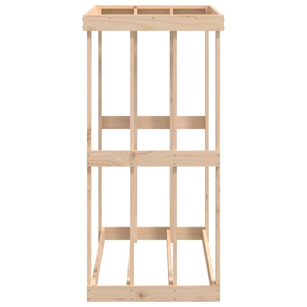 Outdoor Log Holder with Planter for Firewood Storage