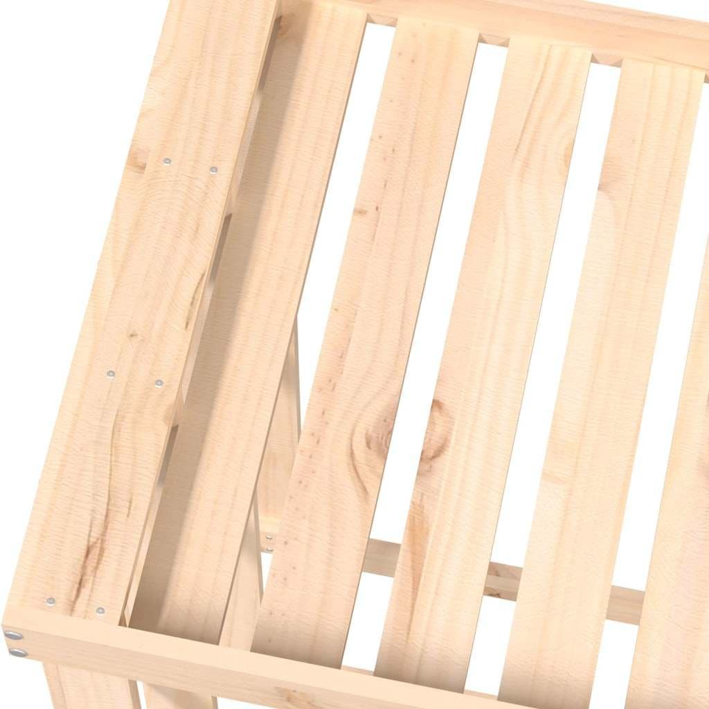 Outdoor Log Holder with Planter for Firewood Storage