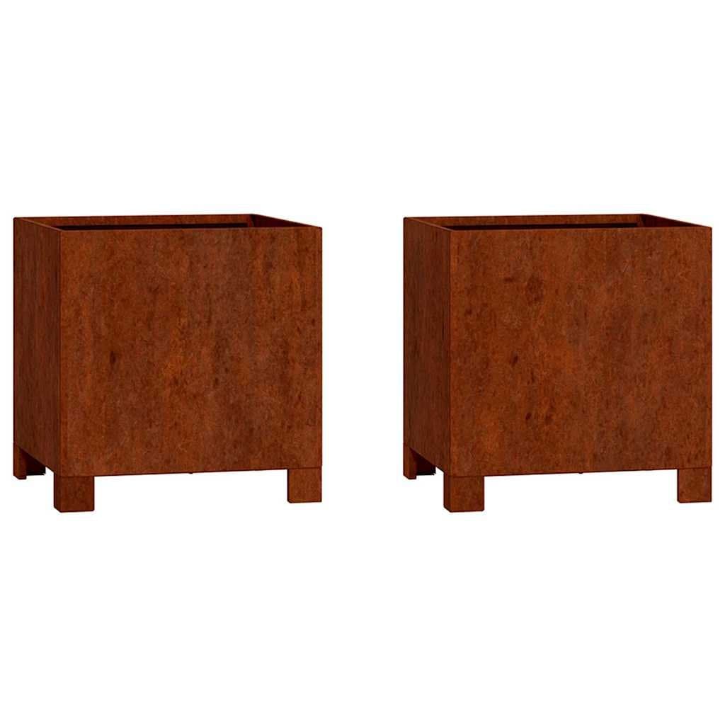 Planters with Legs 2 pcs 30x30x30 cm