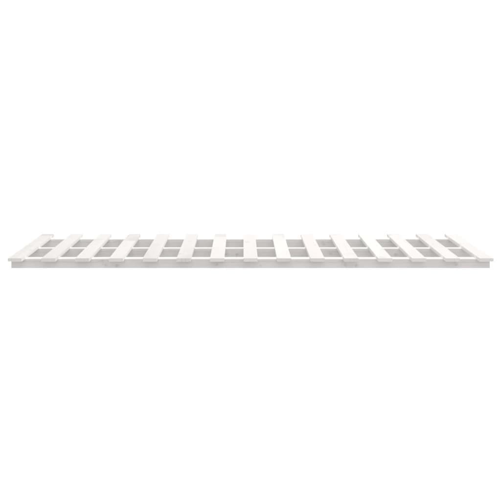 Solid Pine Wood Bed Frame 150x200 cm with Slatted Base
