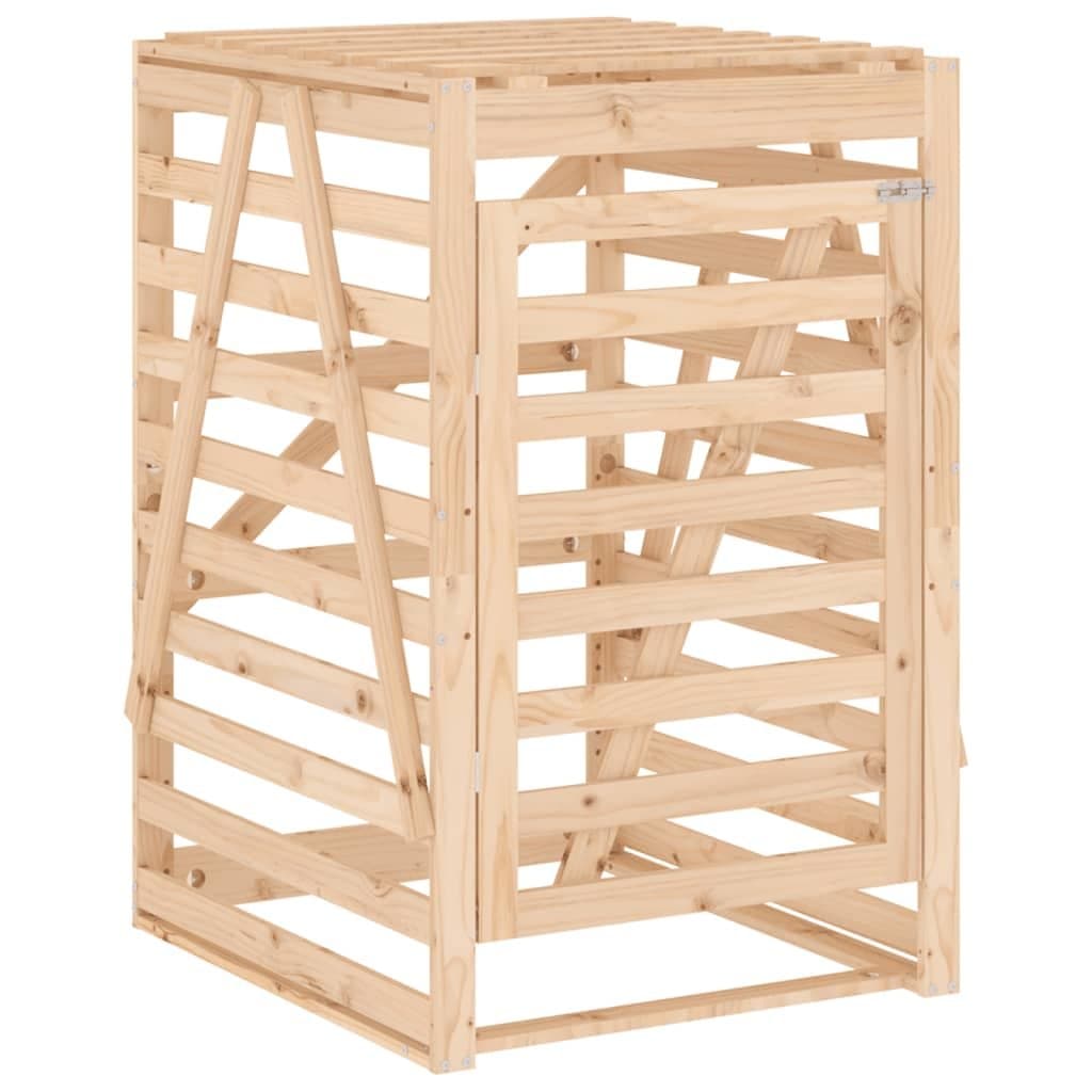 Solid Wood Pine Garden Waste Container Enclosure