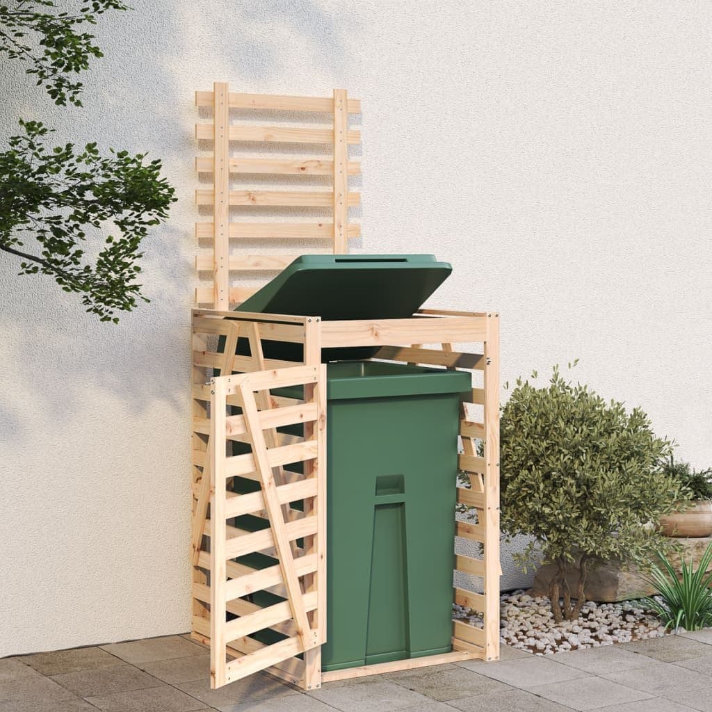 Solid Wood Pine Garden Waste Container Enclosure