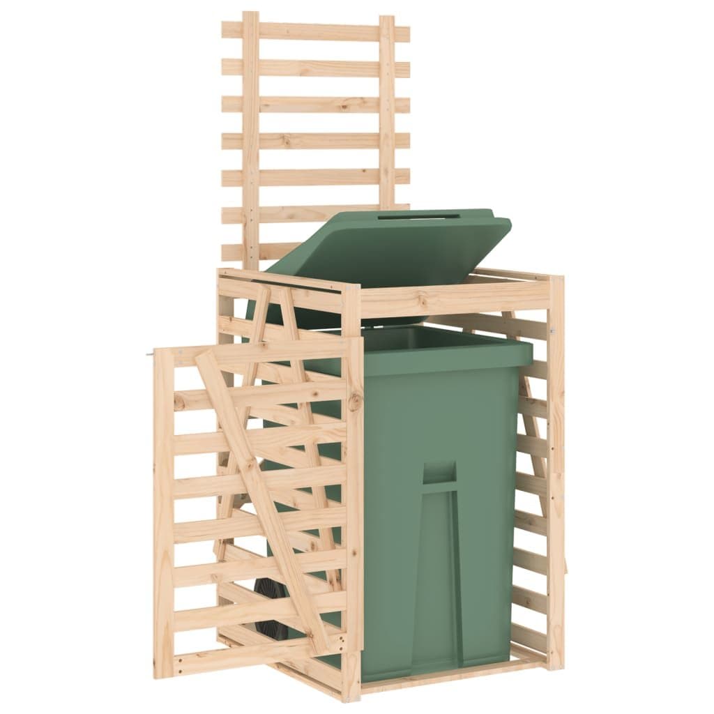 Solid Wood Pine Garden Waste Container Enclosure