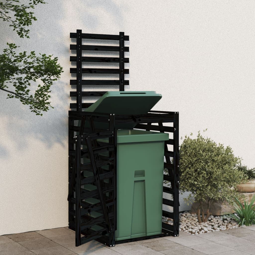 Wheelie Bin Storage 84x90x128.5 cm Garden Waste Container Enclosure with Lock