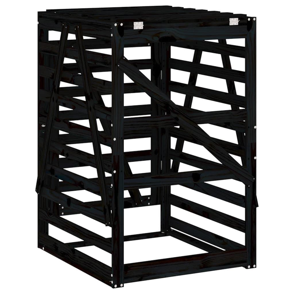 Wheelie Bin Storage 84x90x128.5 cm Garden Waste Container Enclosure with Lock