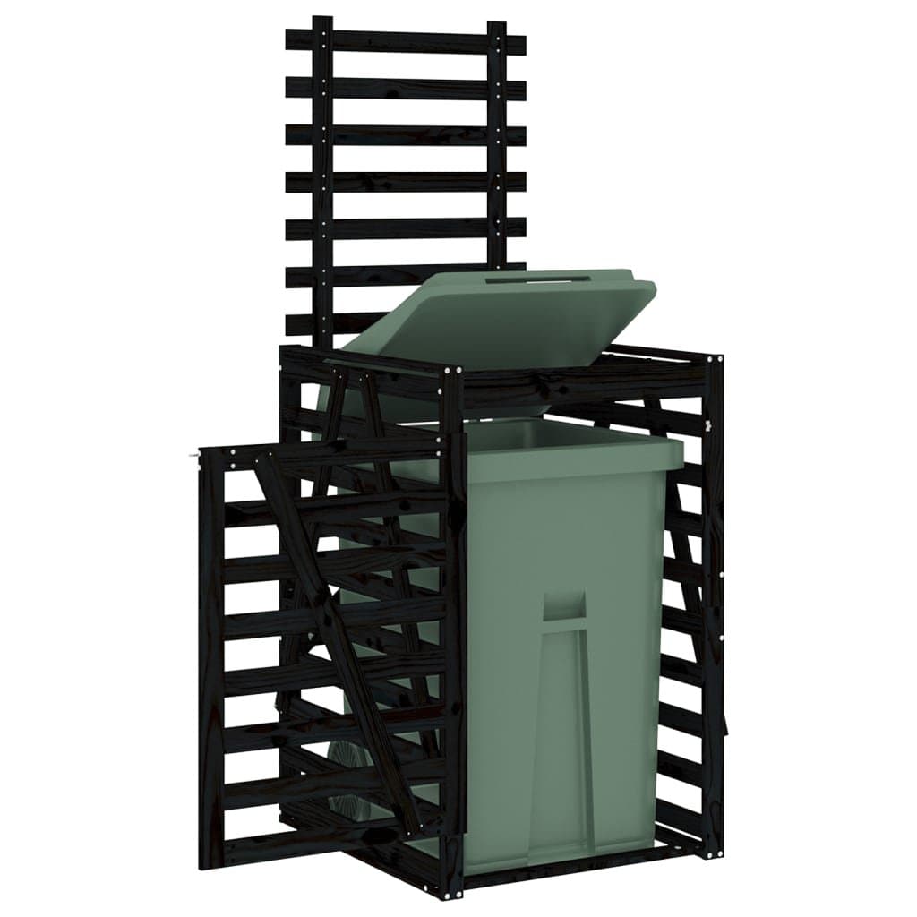 Wheelie Bin Storage 84x90x128.5 cm Garden Waste Container Enclosure with Lock