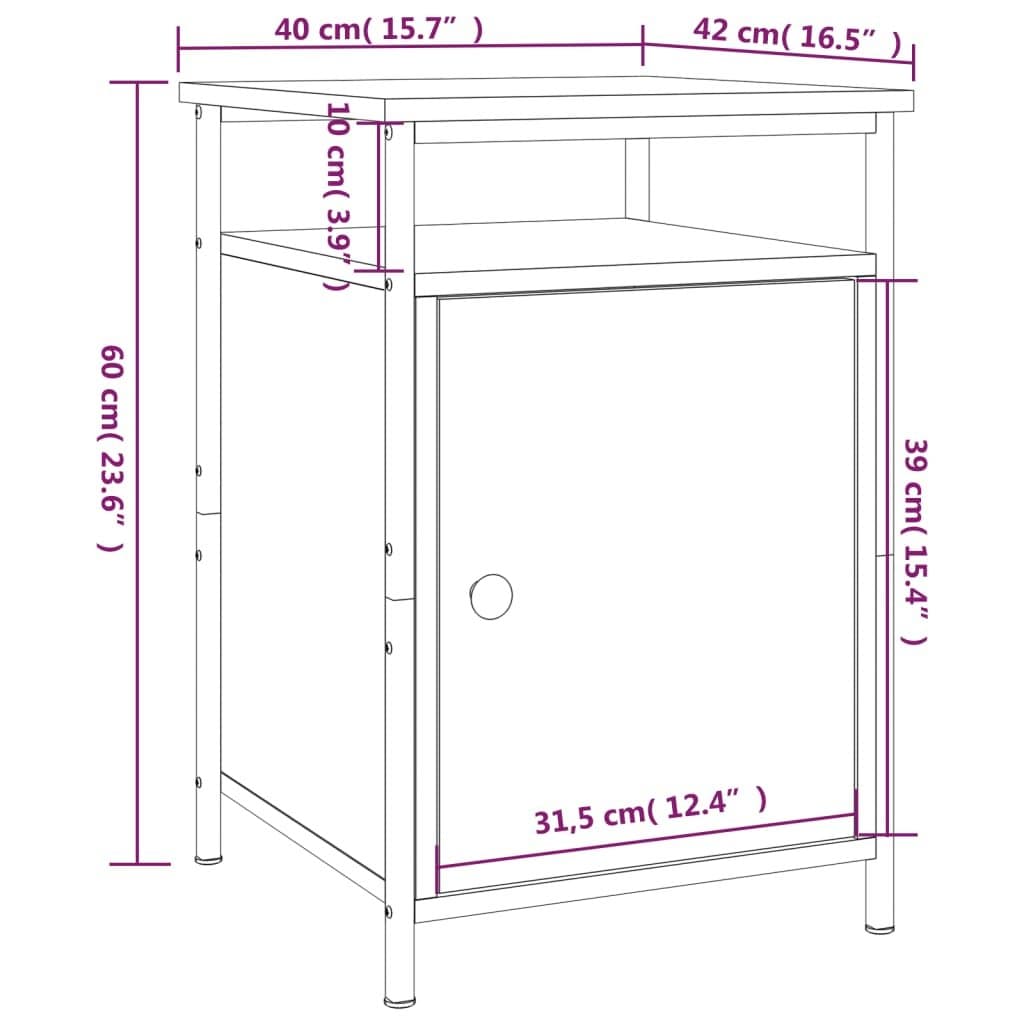 Grey Sonoma Bedside Cabinets for Stability