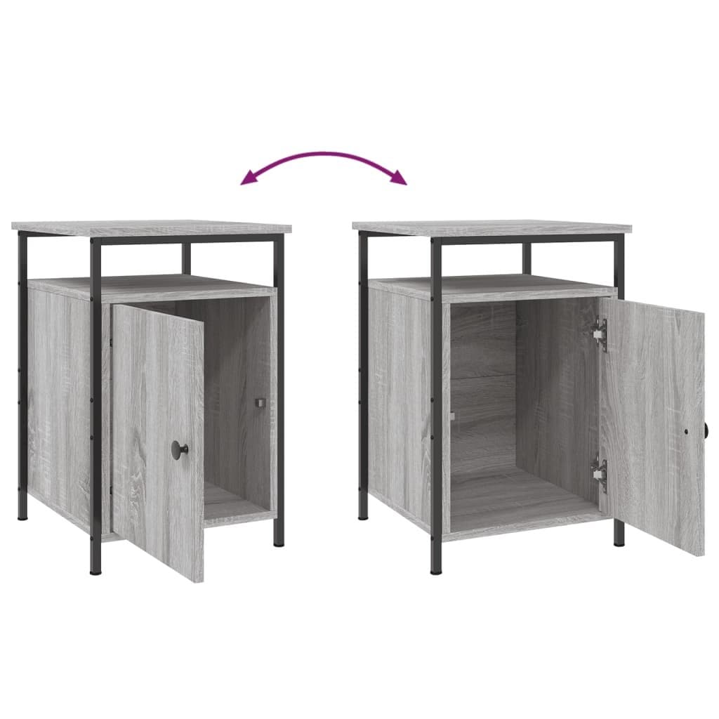 Grey Sonoma Bedside Cabinets for Stability