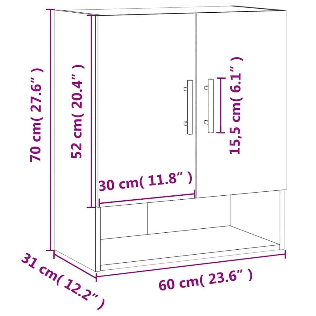 White Wall Cabinet for Organized Storage