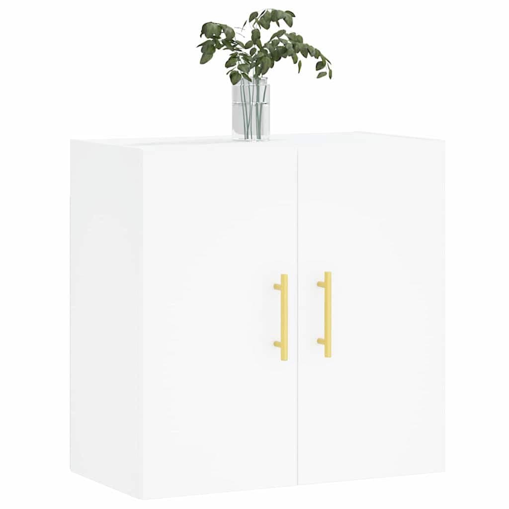 White Wall Mounted Storage Cabinet 60x31x60 cm