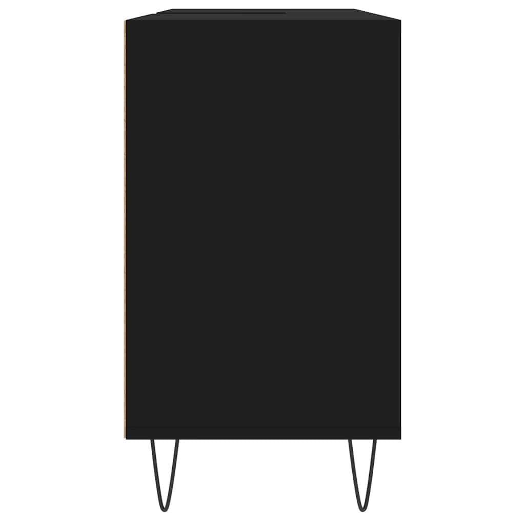 Black Bathroom Vanity Unit 80x33x60 cm