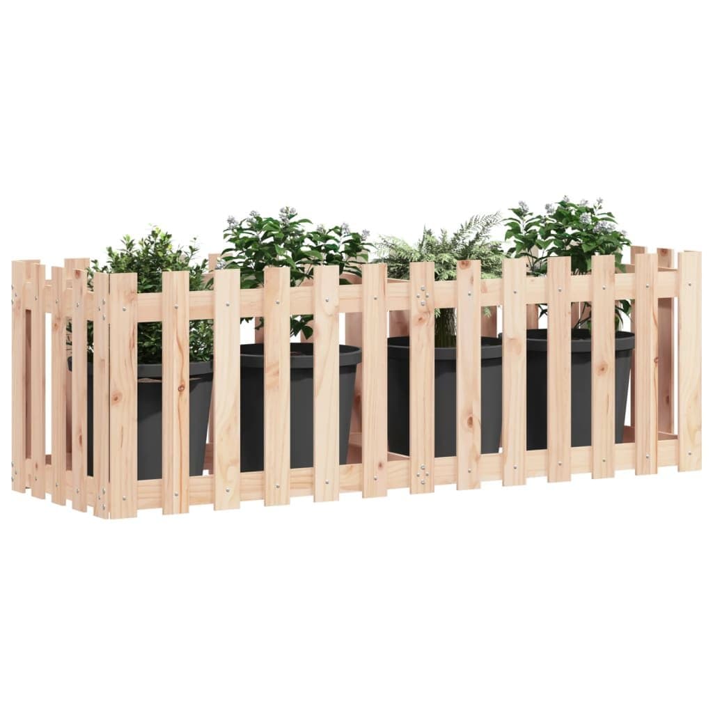 Pine Wood Raised Garden Bed for Plants and Flowers