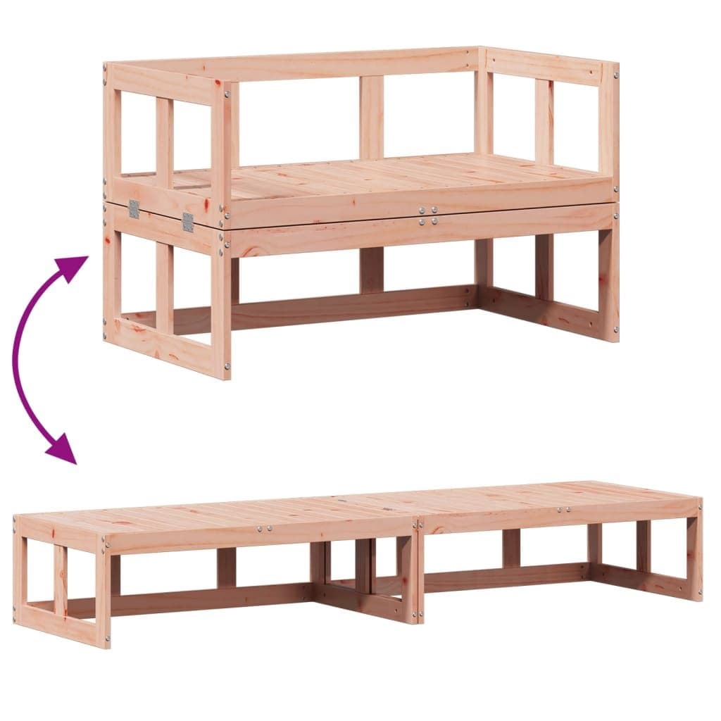 Extendable Wooden Garden Sofa Bench for Outdoor Spaces