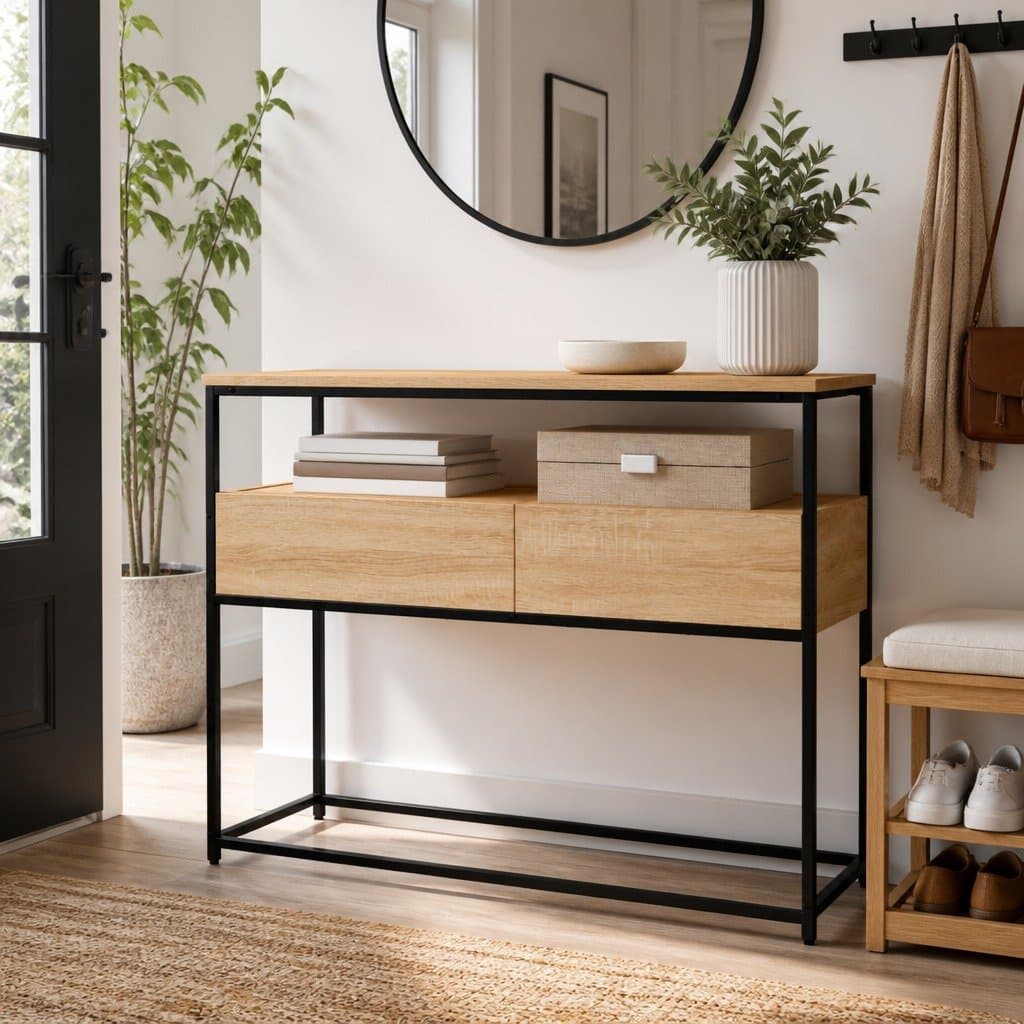 Console Table in Sonoma Oak for Living Spaces