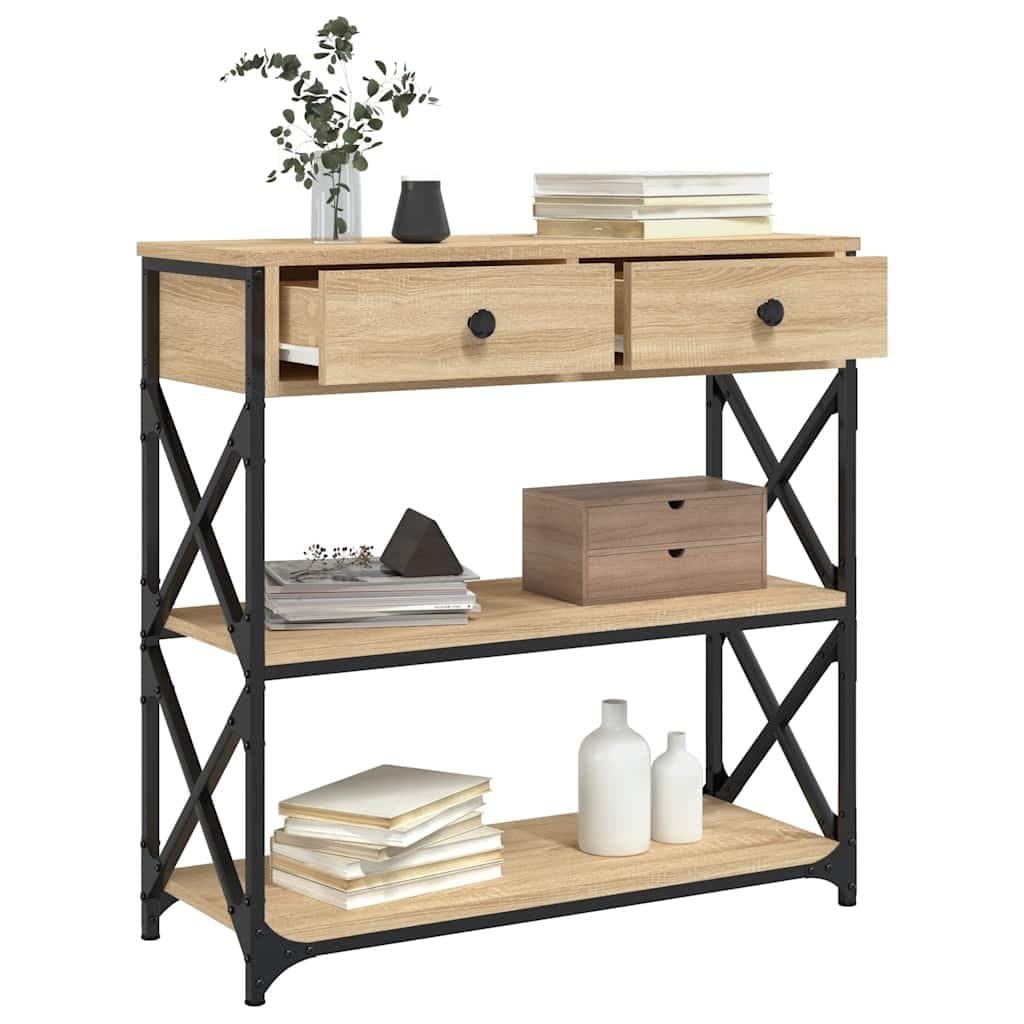 Brown Console Table for Entryway and Living Room