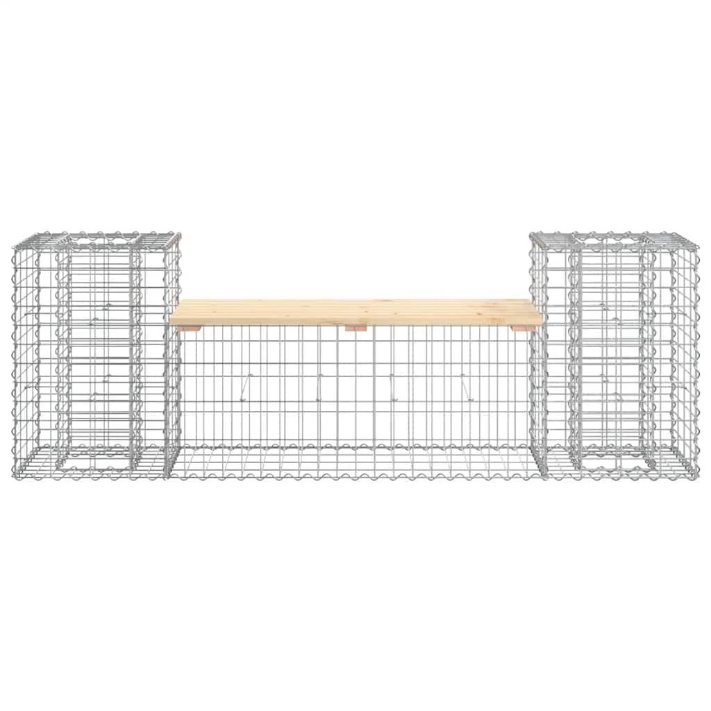 Outdoor Patio Seating Garden Bench with Pinewood Seat