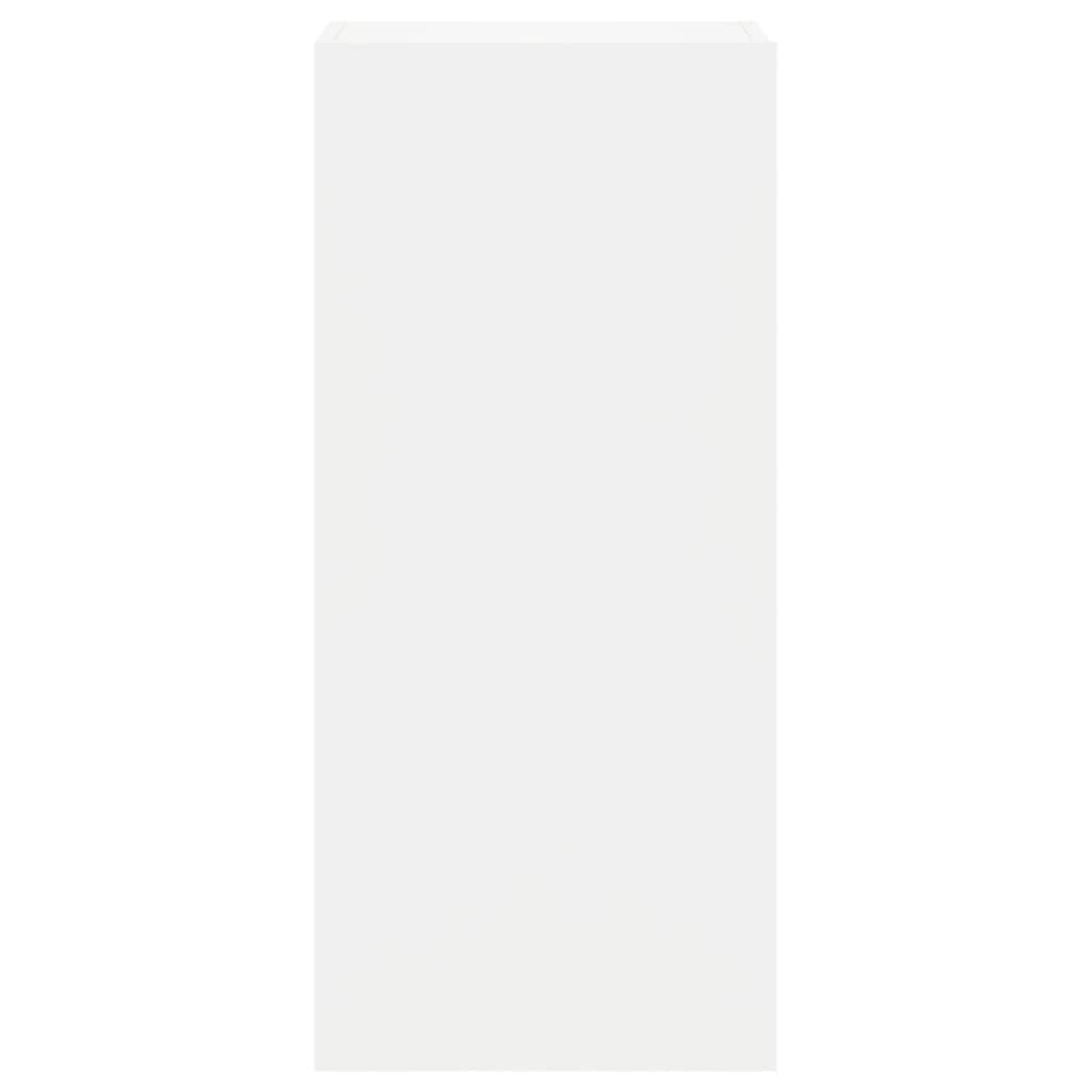 TV Wall Cabinet White Floating Media Unit Wall-Mounted Storage Shelving