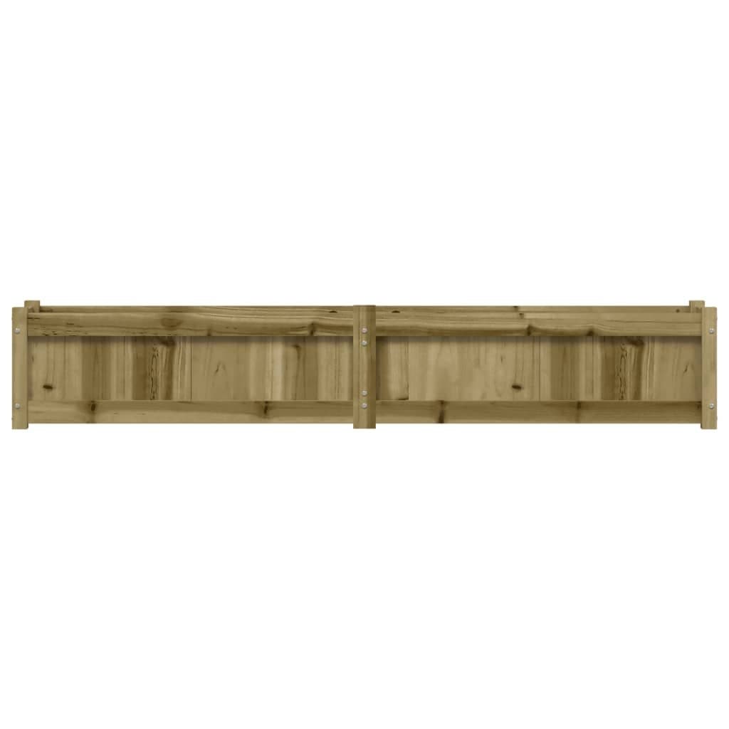 Garden Planters 2pcs Solid Pine Wood Brown
