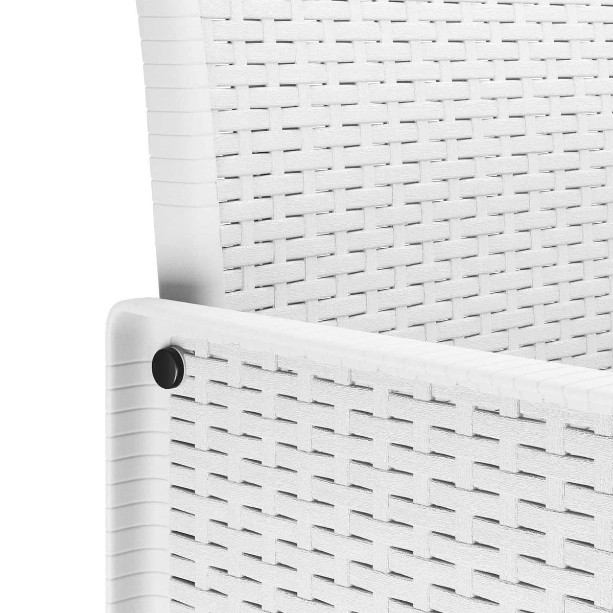 Garden Chair 2 pcs White Outdoor Seating Polypropylene Modern Design Patio