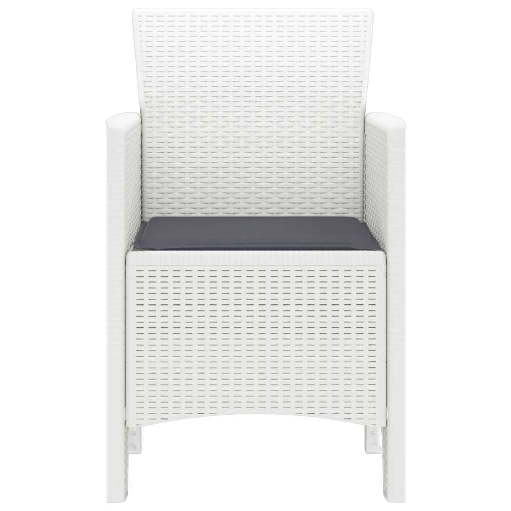 Outdoor Garden Chair Set, 2 Pieces in White