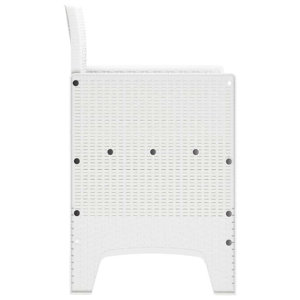 Outdoor Garden Chair Set, 2 Pieces in White