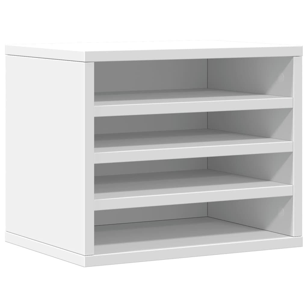 White Desk Organiser for Office Storage
