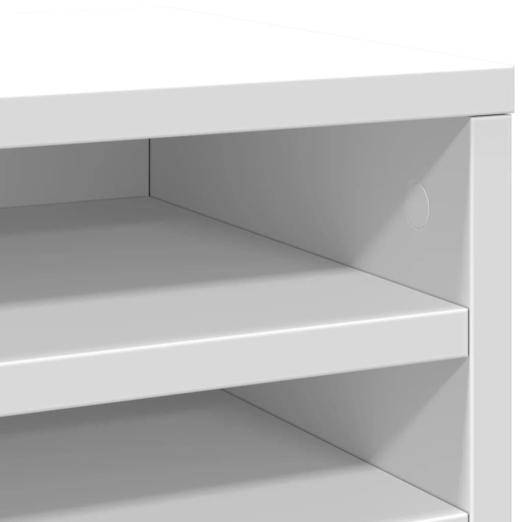 White Desk Organiser for Office Storage